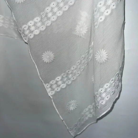 Indigo Soul Cardigan Women’s Large White Sleeveless 100% Polyester Open Front - Picture 8 of 13